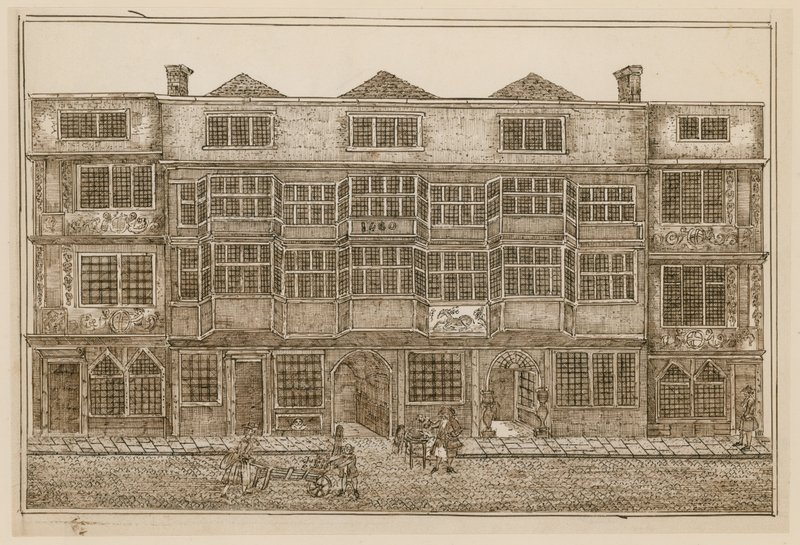 Biały Hart, ulica Bishopsgate autorstwa English School