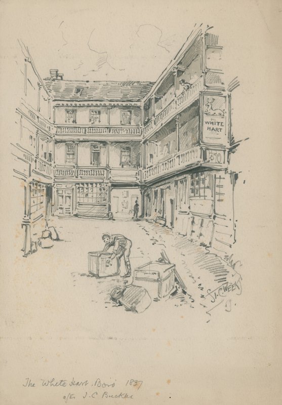 Biały Jeleń, Southwark autorstwa English School
