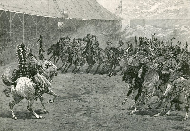 The Wild West Show w Earls Court, West Brompton, Londyn autorstwa English School