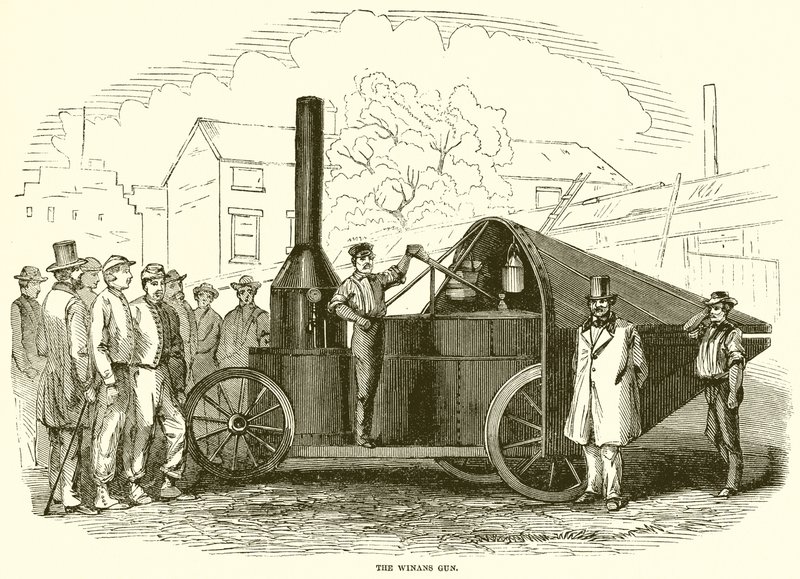 Pistolet Winans autorstwa English School