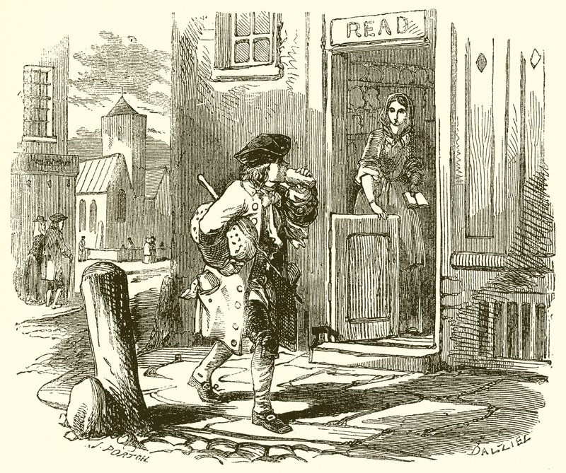 Młody Benjamin Franklin autorstwa English School