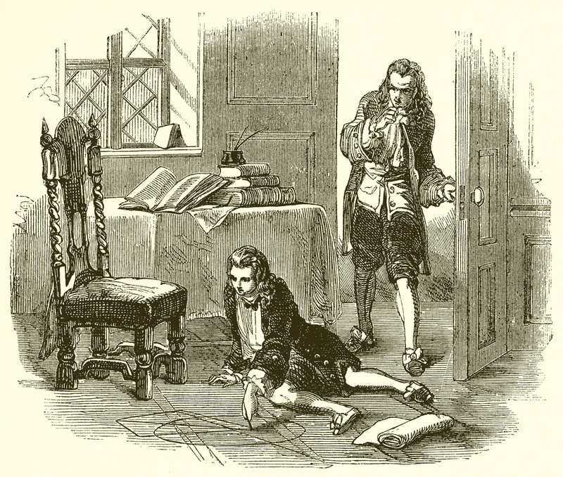 Młody Blaise Pascal autorstwa English School