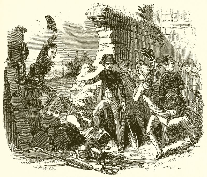 Młody Napoleon Bonaparte autorstwa English School