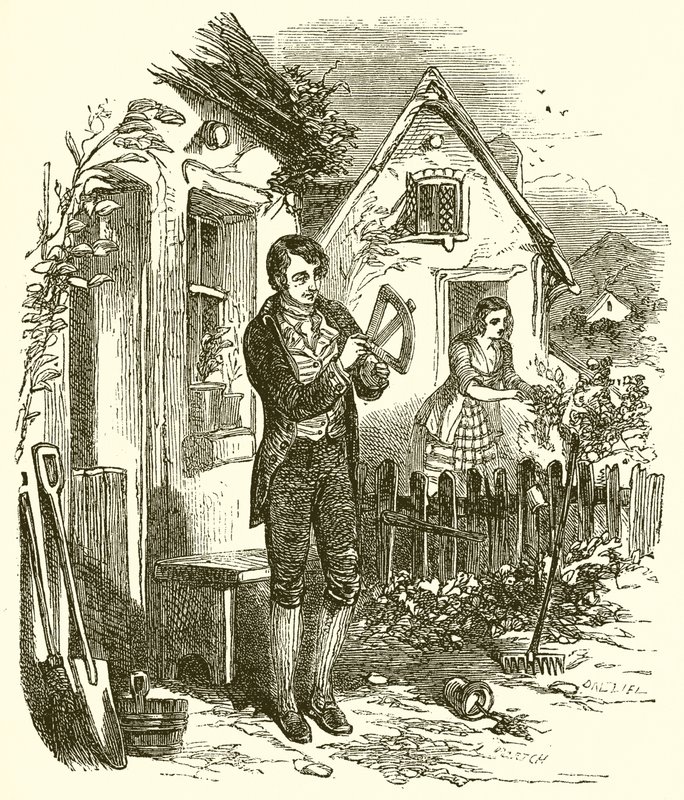 Młody Robert Burns autorstwa English School