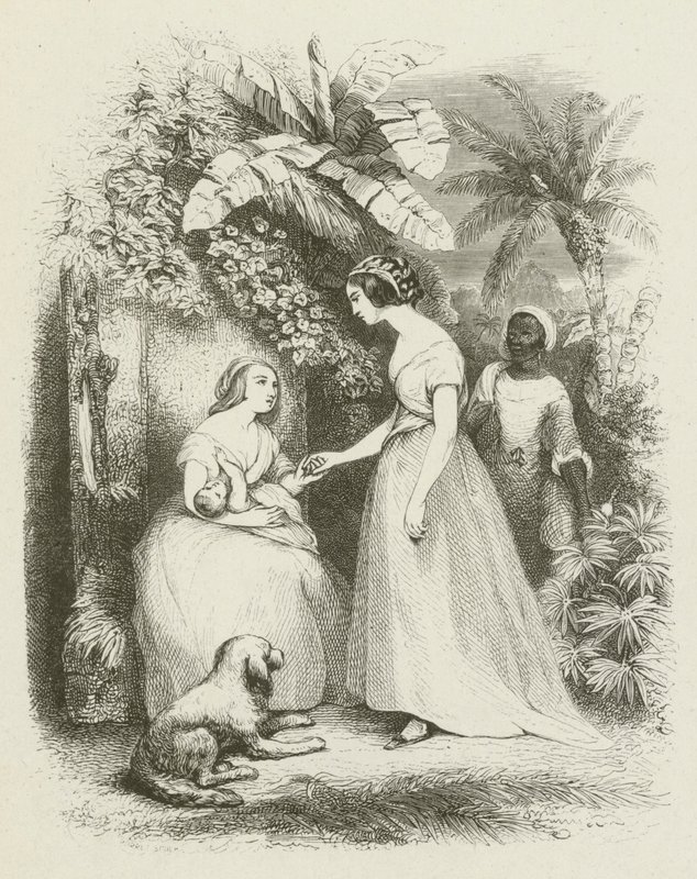 Przybycie Madame De La Tour (grawerowanie) autorstwa English School