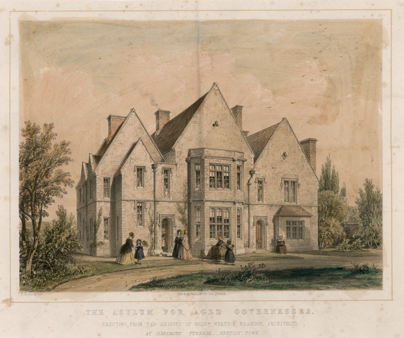 Azyl dla starszych guwernantek, Claremont Terrace, Kentish Town autorstwa English School