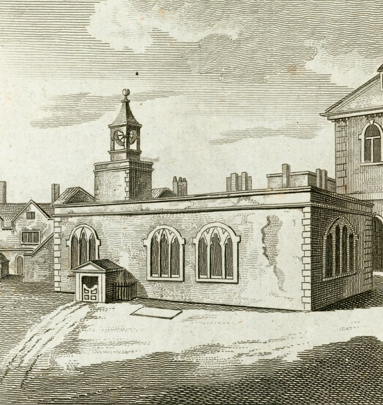 Kaplica w Tower of London autorstwa English School