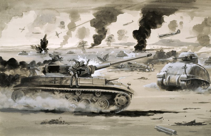 Klęska Korpusu Afrykańskiego pod El Alamein autorstwa English School