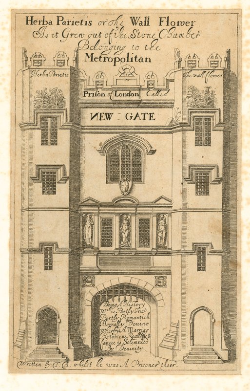 Najwcześniejszy znany widok Newgate autorstwa English School