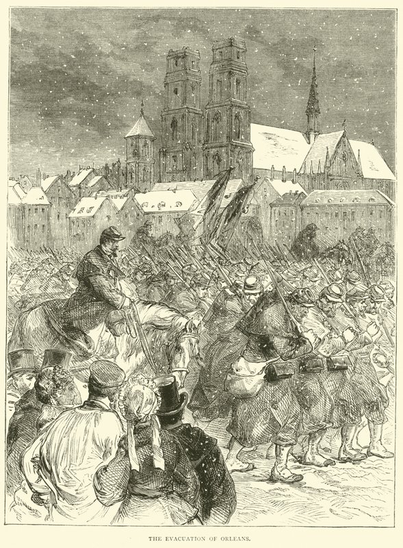 Ewakuacja Orleanu, grudzień 1870 autorstwa English School