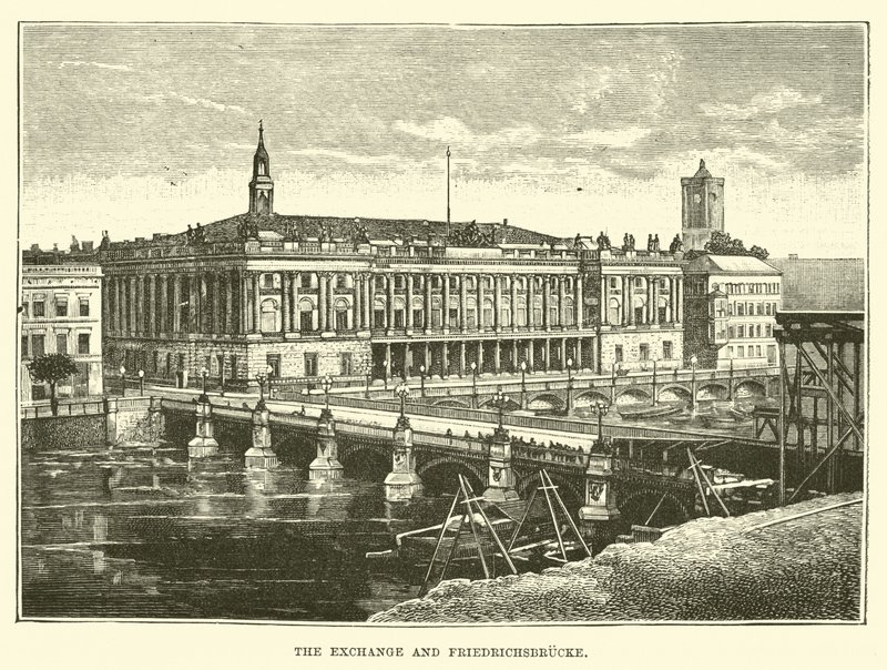 Giełda i Friedrichsbrucke autorstwa English School