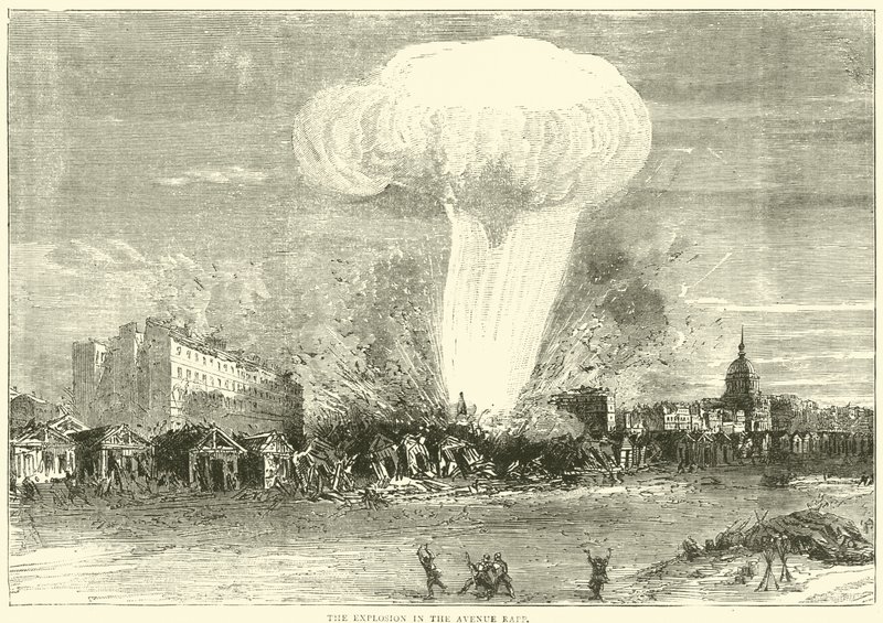 Wybuch w Avenue Rapp, kwiecień 1871 r. autorstwa English School
