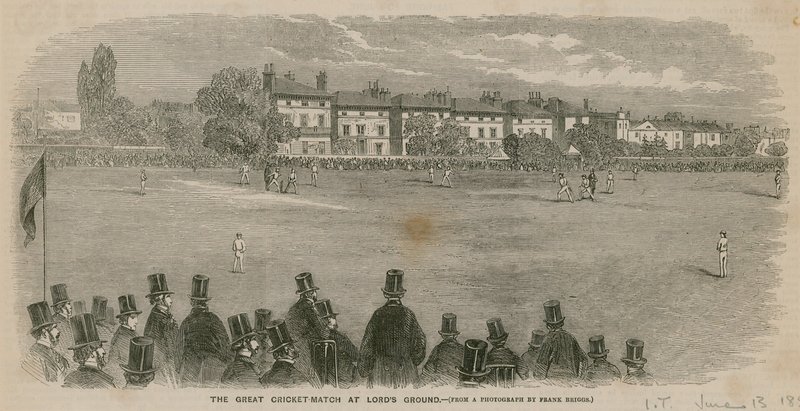 Wielki mecz krykieta na Lords Ground autorstwa English School