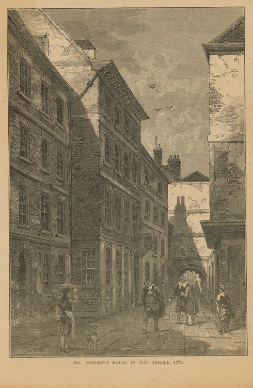 Dom dr Johnsona na Inner Temple Lane autorstwa English School