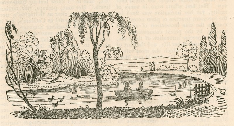 Jezioro w Hornsey Wood House, Londyn autorstwa English School