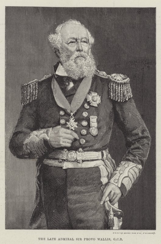 Nieżyjący admirał Sir Provo Wallis, GCB (grafika) autorstwa English School