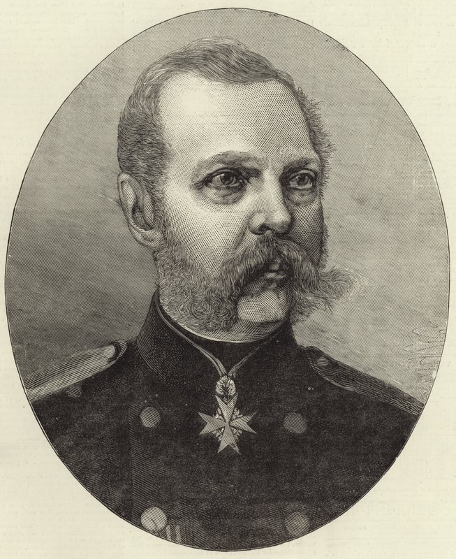 zmarły cesarz Aleksander II autorstwa English School