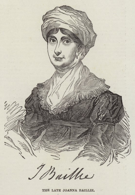 śp. Joanna Baillie (grafika) autorstwa English School