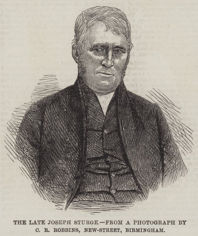 Nieżyjący Józef Sturge (grafika) autorstwa English School
