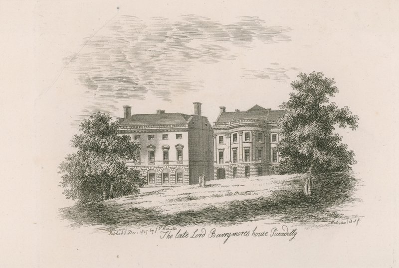 Dom lorda Barrymoresa, Piccadilly, Londyn autorstwa English School