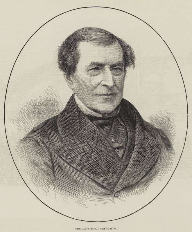 Nieżyjący już Lord Chelmsford (grafika) autorstwa English School
