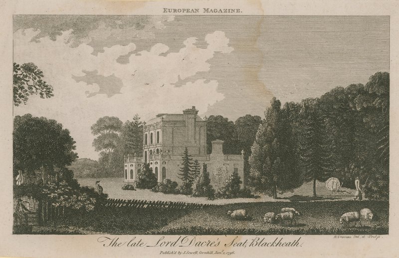 Siedziba zmarłego Lorda Dacresa w Blackheath autorstwa English School