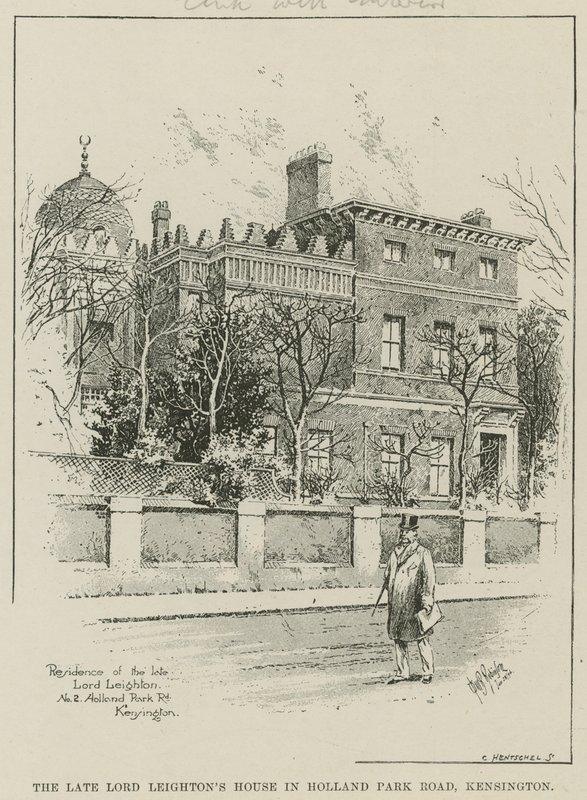 Dom zmarłego Lorda Leightona przy Holland Park Road w Kensington w Londynie autorstwa English School