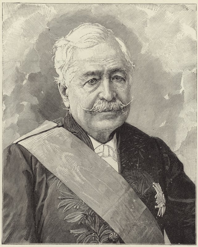 Nieżyjący już M Ferdinand de Lesseps autorstwa English School