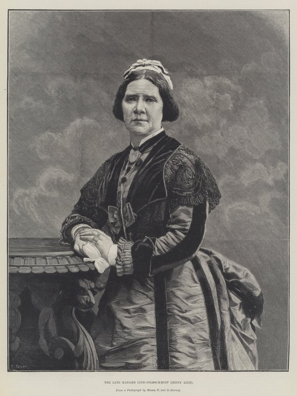 Nieżyjąca już Madame Lind-Goldschmidt, Jenny Lind (grafika) autorstwa English School