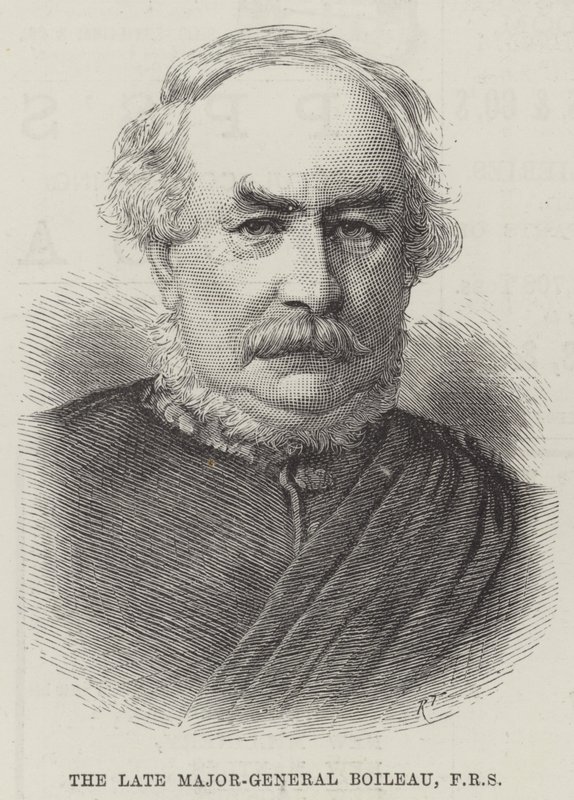 Zmarły generał dywizji Boileau, FRS (rycina) autorstwa English School