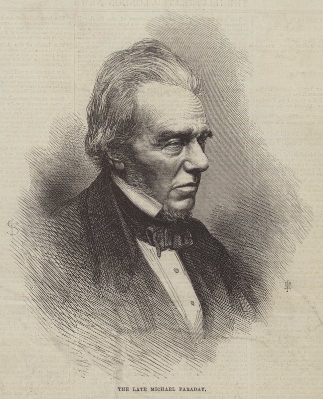 Nieżyjący Michael Faraday (grafika) autorstwa English School