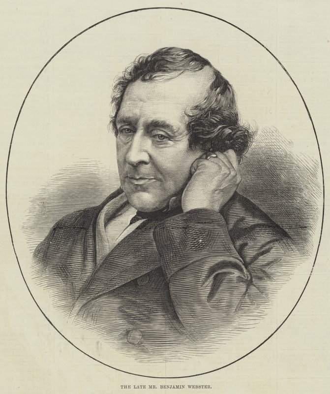 Nieżyjący już pan Benjamin Webster (grafika) autorstwa English School