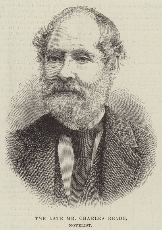 Nieżyjący już pan Charles Reade, powieściopisarz (grafika) autorstwa English School