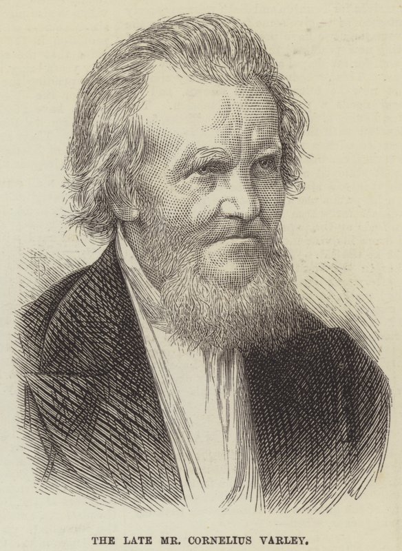 Nieżyjący już pan Cornelius Varley (grafika) autorstwa English School