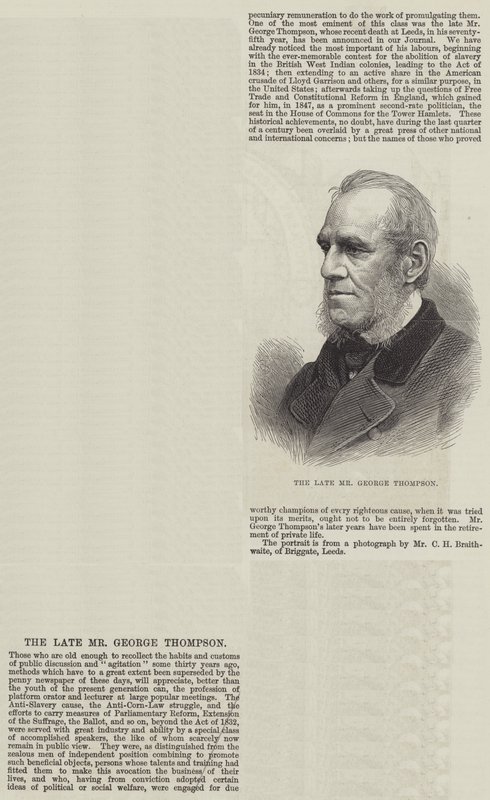 Nieżyjący Pan George Thompson (grafika) autorstwa English School