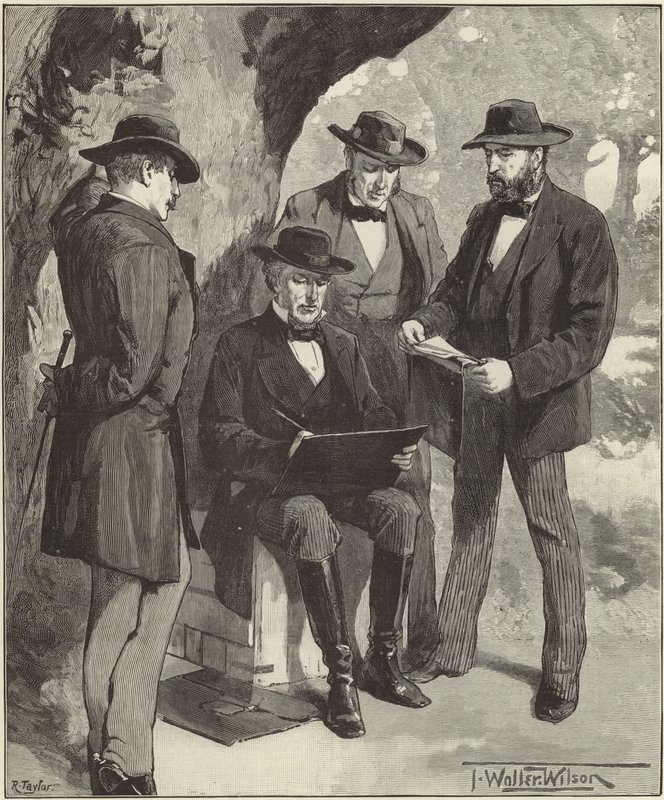 Nieżyjący już pan Jefferson Davis autorstwa English School