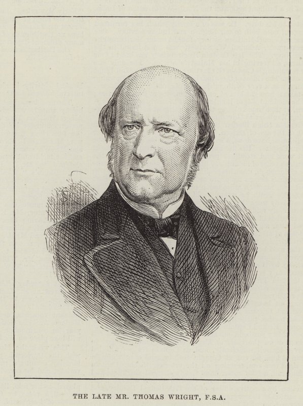 Nieżyjący już pan Thomas Wright, FSA (Grawerowanie) autorstwa English School