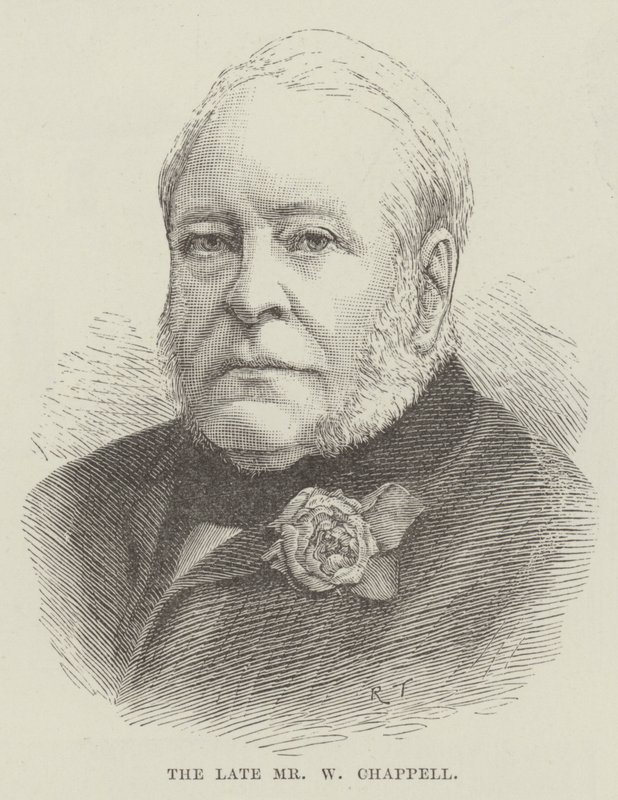 Nieżyjący już pan W. Chappell (rycina) autorstwa English School