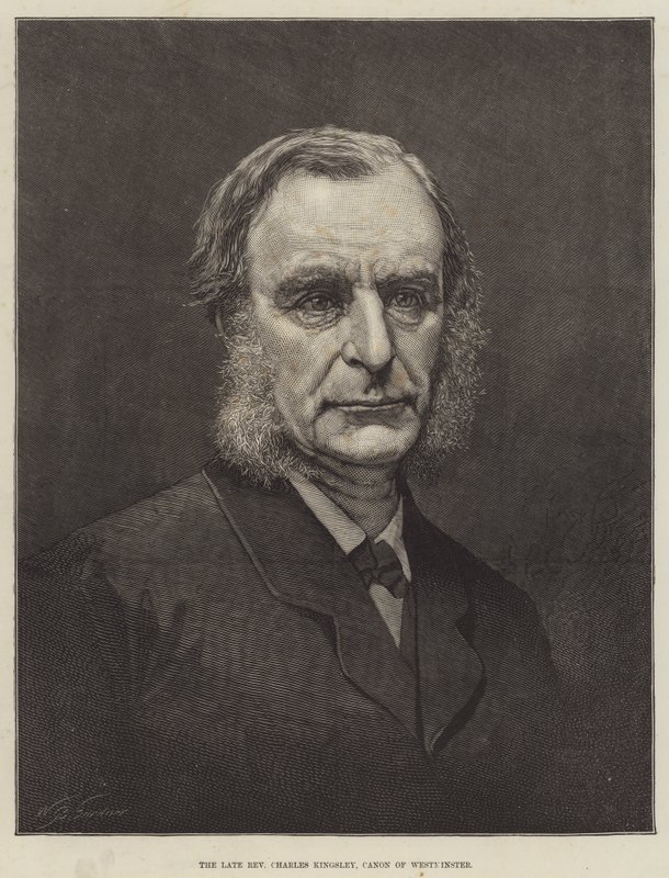 Nieżyjący już wielebny Charles Kingsley, kanonik Westminster (rycina) autorstwa English School