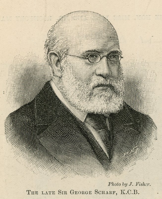 Nieżyjący już Sir George Scharf, KCB autorstwa English School
