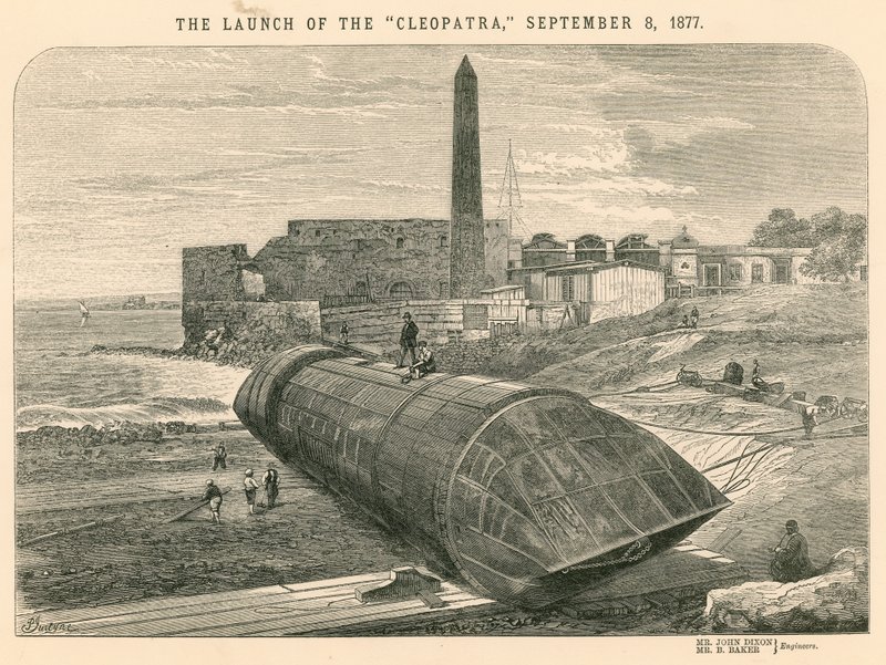Wystrzelenie Kleopatry, 8 września 1877 r. autorstwa English School