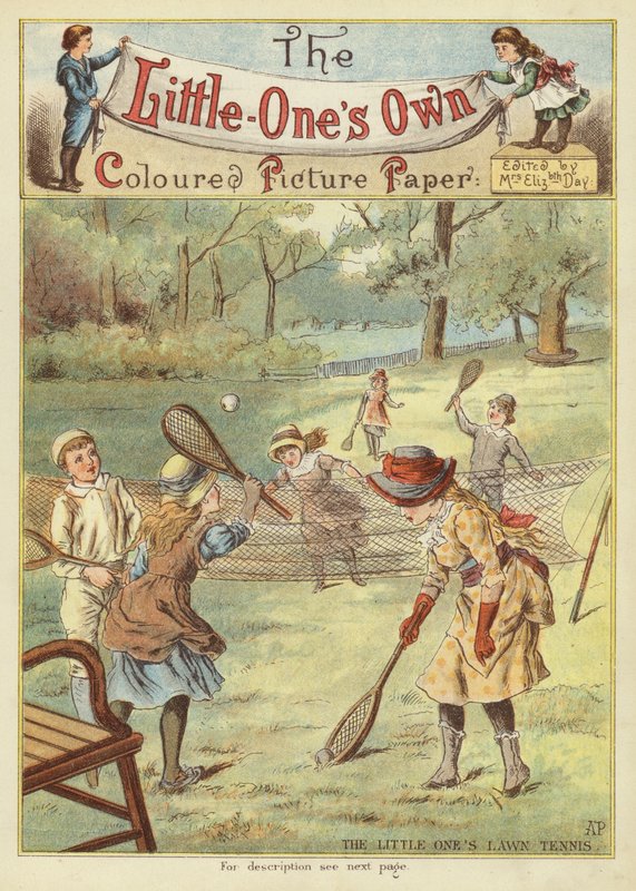 Tenis ogrodowy dla najmłodszych (chromolitho) autorstwa English School