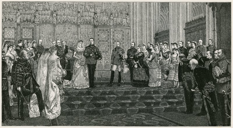 Małżeństwo księcia Albany autorstwa English School
