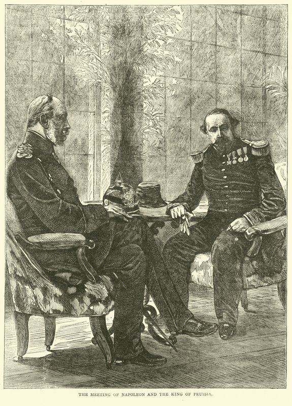 Spotkanie Napoleona z królem pruskim, wrzesień 1870 autorstwa English School