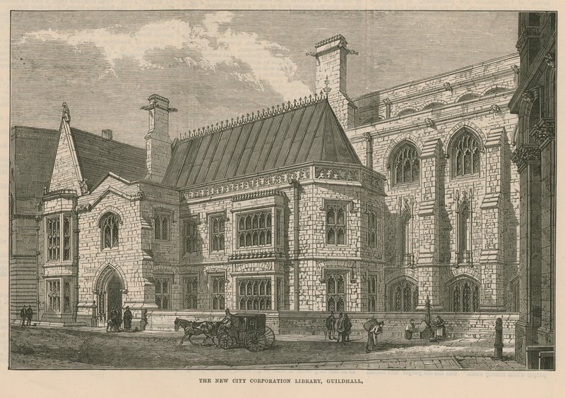 Nowa biblioteka City Corporation, Guildhall, Londyn autorstwa English School
