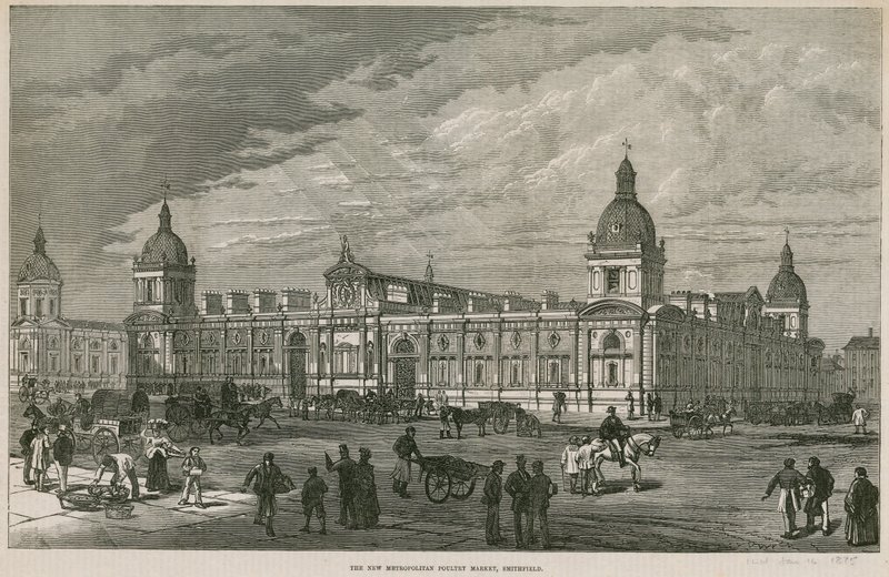 Nowy Metropolitan Poultry Market, Smithfield autorstwa English School
