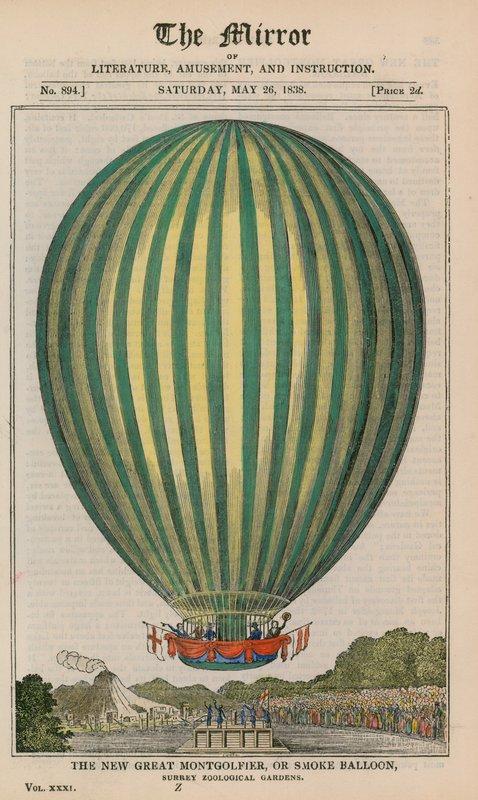 Nowy wielki Montgolfier, czyli balon dymny autorstwa English School