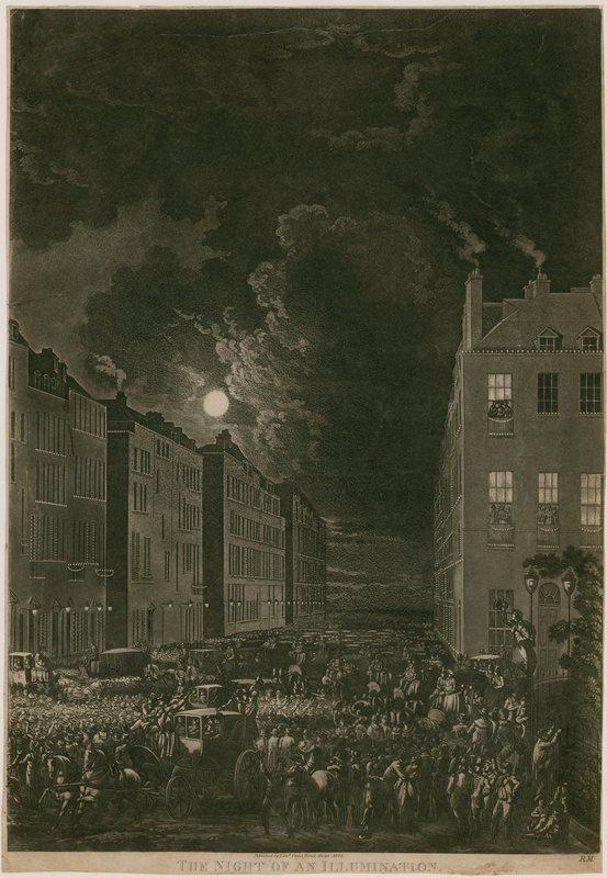 Noc iluminacji, 29 kwietnia 1802; Portman Square, Londyn autorstwa English School