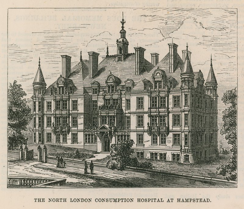 Szpital konsumpcyjny w północnym Londynie w Hampstead autorstwa English School