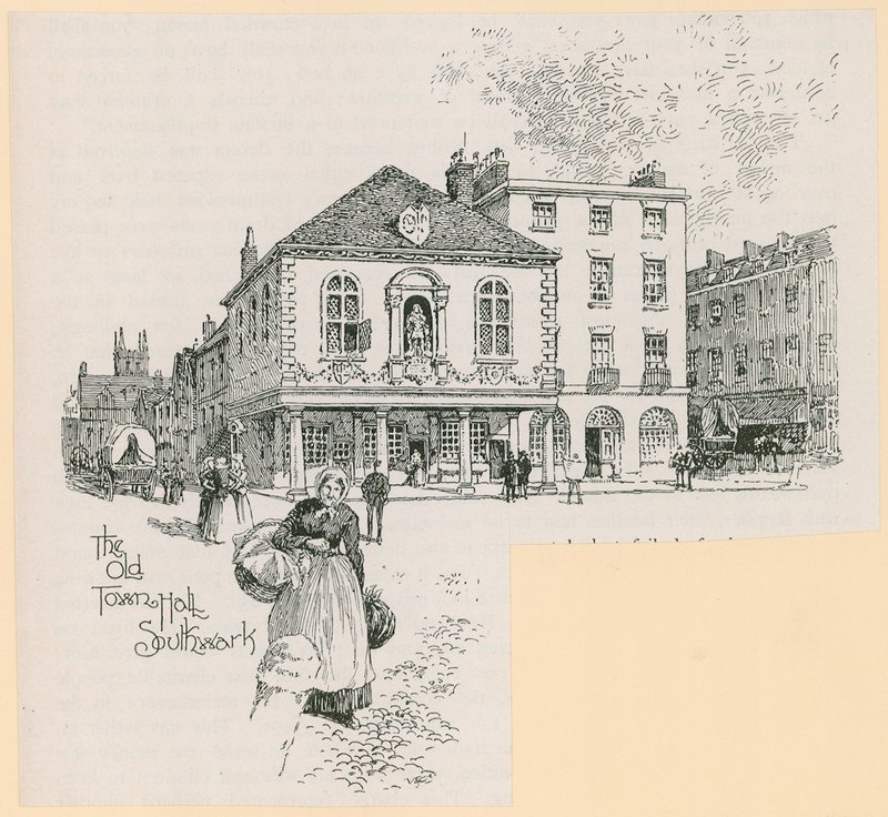 Stary Ratusz, Borough High Street, Southwark, Londyn autorstwa English School